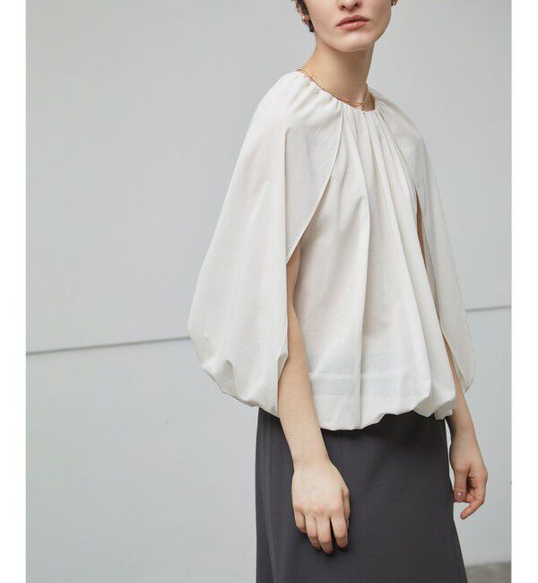 BEIGE,「【洗える】BAC / バルーンシルエットブラウス」|シャツ・ブラウス|
