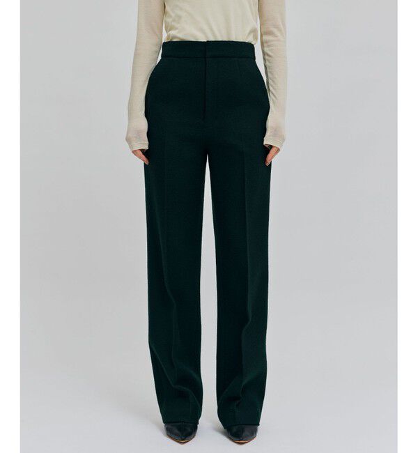 BEIGE,「MILLAM / フェイクレザーパッチワイドパンツ」|その他|F Green