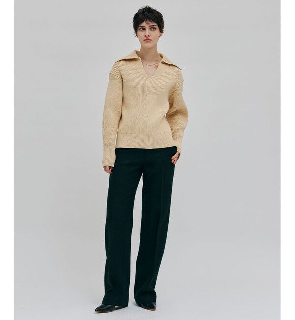 BEIGE,「MILLAM / フェイクレザーパッチワイドパンツ」|その他|