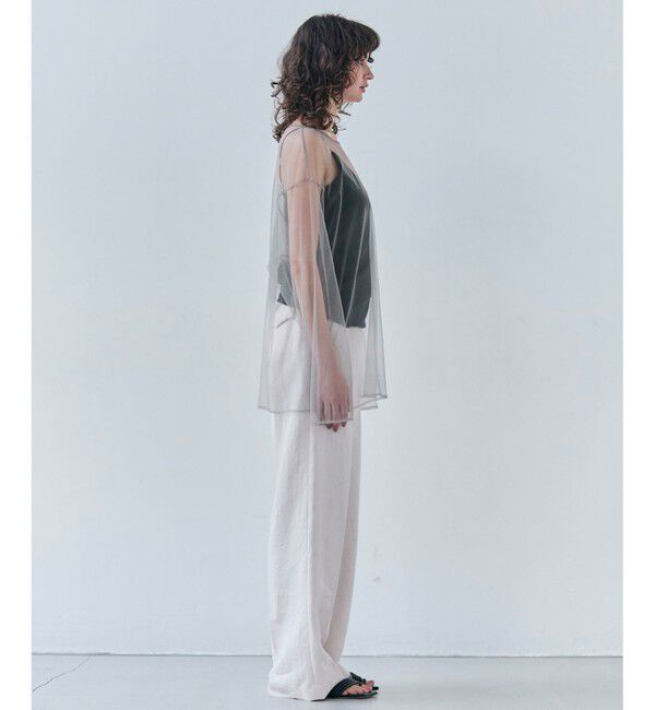 BEIGE,「【洗える・Oggi 6月号掲載】SILENE / オーバーサイズチュールブラウス」|シャツ・ブラウス|