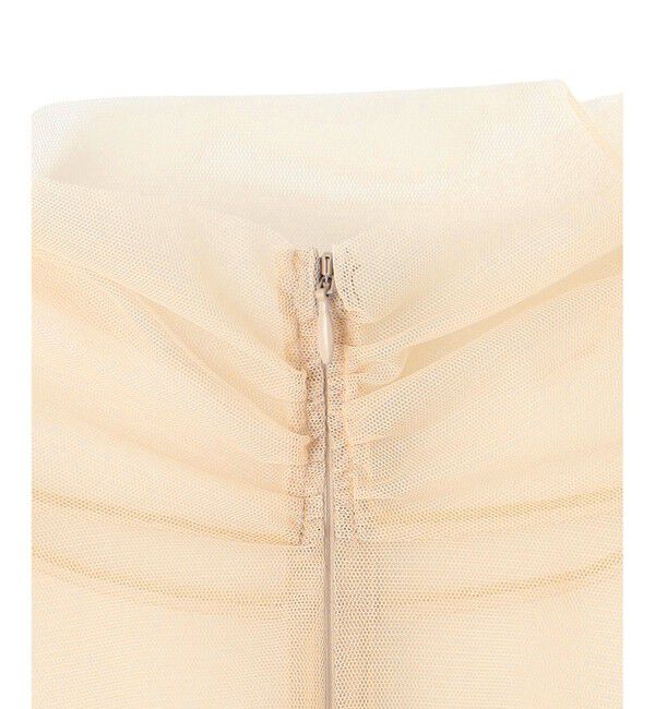 BEIGE,「【洗える・Precious 7月号掲載】TAMARIX / ストレッチチュールハイネックブラウス」|シャツ・ブラウス|