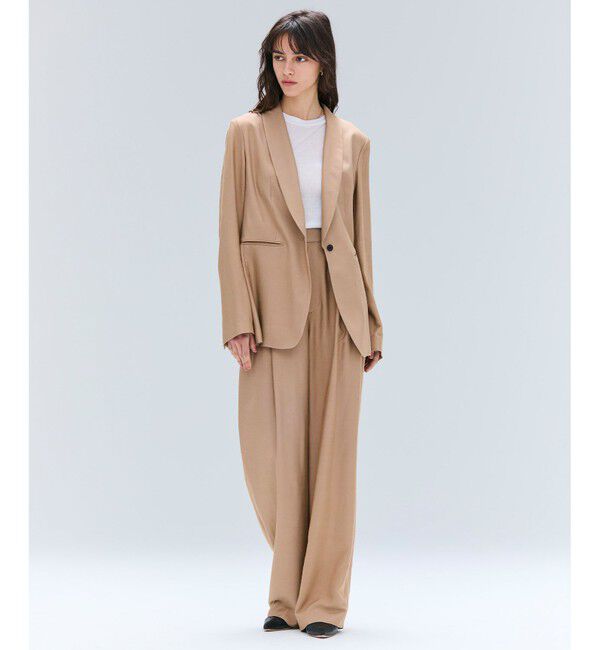 BEIGE,「【Oggi 10月号掲載】COBURN / シルク混2タックカーヴィーワイドパンツ」|その他|