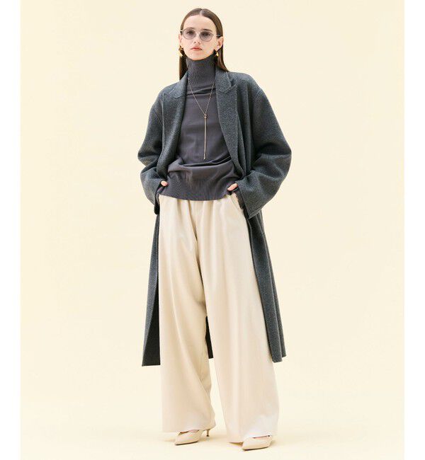 BEIGE,「【Lsize・セットアップ対応】CORBY / ウールイージーワイドパンツ」|その他|