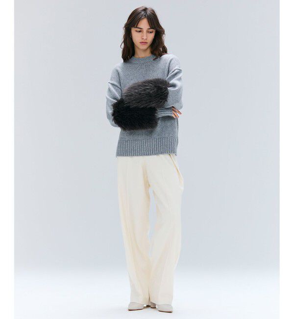 BEIGE,「【Precious掲載】TERNES / 変形タックウールワイドパンツ」|その他|