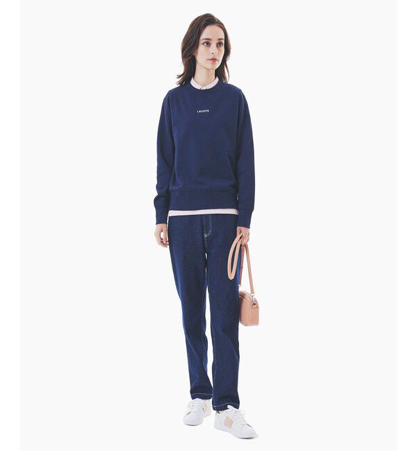 LACOSTE「ブランドネームロゴ刺繍 クルーネックスウェットプルオーバー トレーナー」|スウェット・ジャージ|