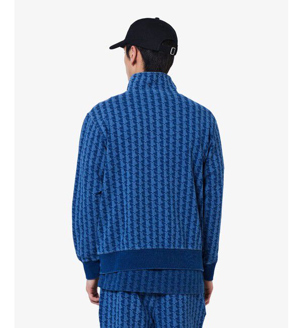 LACOSTE「インディゴスウェットモノグラムトラックジャケット」|スウェット・ジャージ|