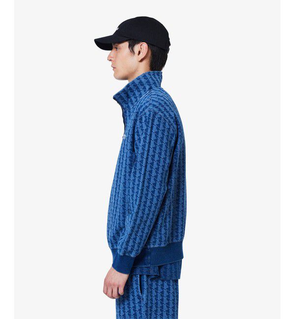 LACOSTE「インディゴスウェットモノグラムトラックジャケット」|スウェット・ジャージ|
