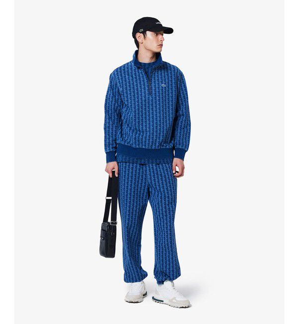 LACOSTE「インディゴスウェットモノグラムトラックジャケット」|スウェット・ジャージ|