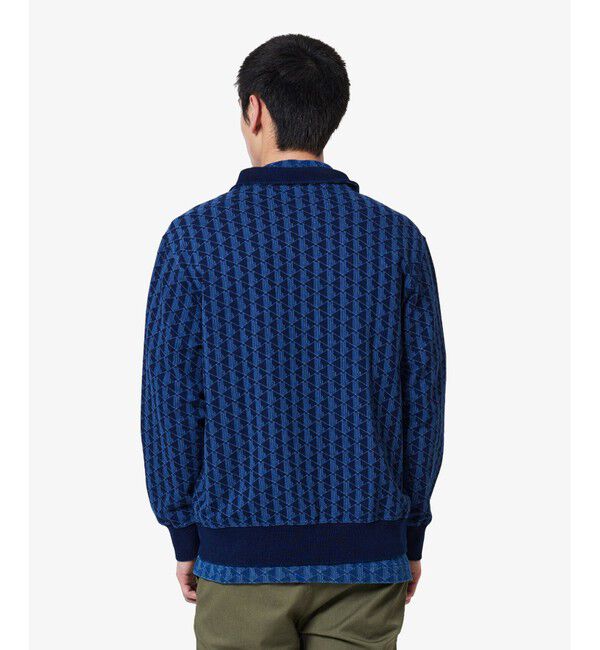 LACOSTE「インディゴスウェットモノグラムトラックジャケット」|スウェット・ジャージ|