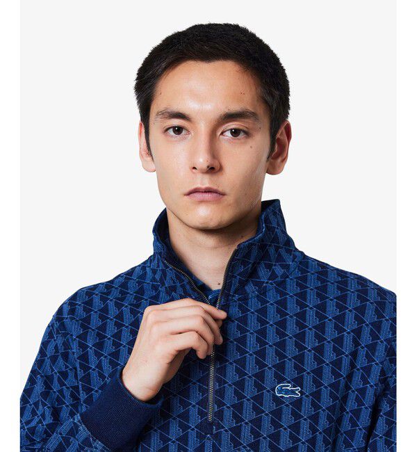 LACOSTE「インディゴスウェットモノグラムトラックジャケット」|スウェット・ジャージ|
