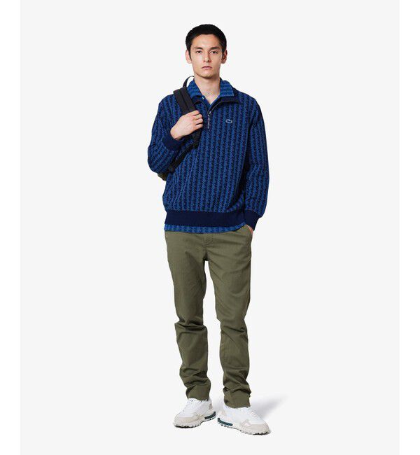 LACOSTE「インディゴスウェットモノグラムトラックジャケット」|スウェット・ジャージ|