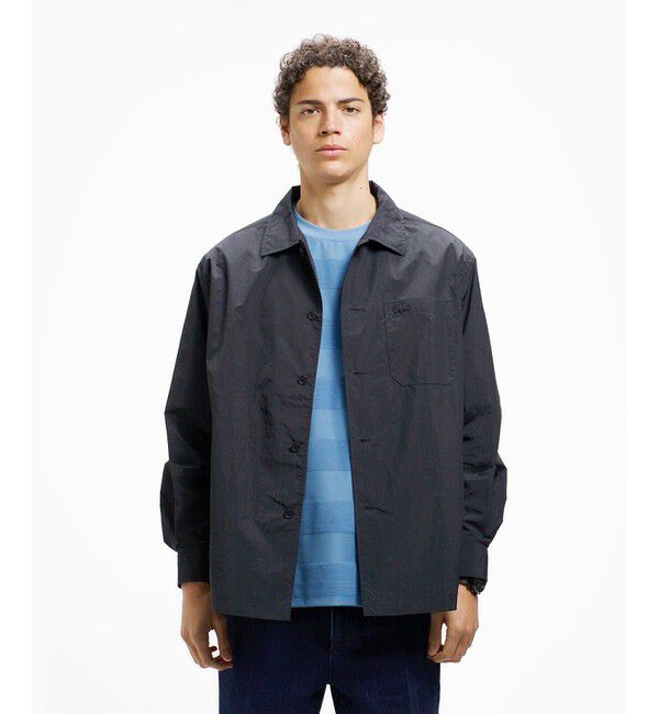 LACOSTE「ナイロンリップシャツジャケット」|シャツ・ブラウス|ブラック