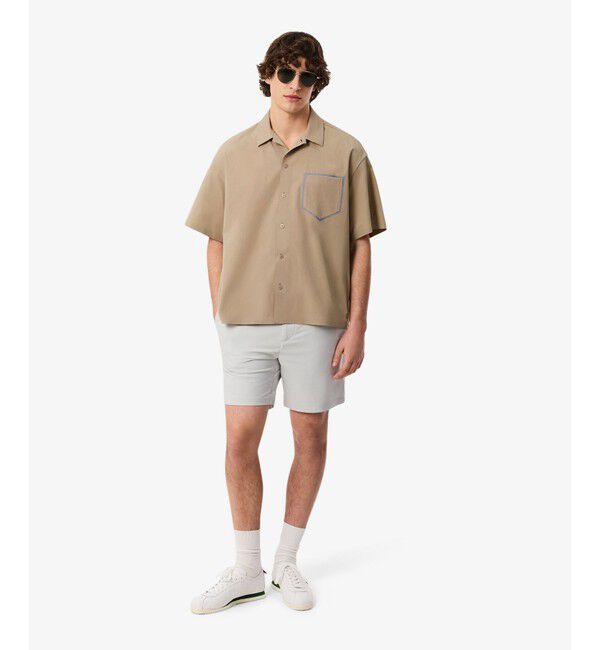 LACOSTE「撥水防風ストレッチオープンカラーシャツ」|シャツ・ブラウス|