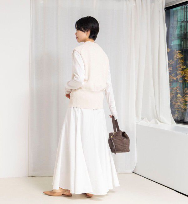 NOLLEY'S「【WEB限定】ウォッシャブルヴィンテージタフタマチ入りマキシスカート」|スカート|
