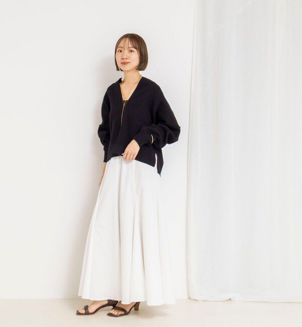 NOLLEY'S「【WEB限定】ウォッシャブルヴィンテージタフタマチ入りマキシスカート」|スカート|
