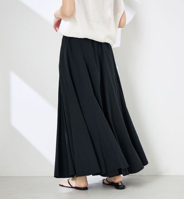 NOLLEY'S「【WEB限定】ウォッシャブルヴィンテージタフタマチ入りマキシスカート」|スカート|