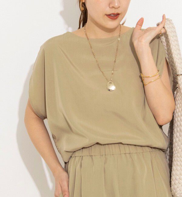 NOLLEY'S「《セットアップ対応》ウォッシャブルサンドウォッシュアシメブラウス」|シャツ・ブラウス|