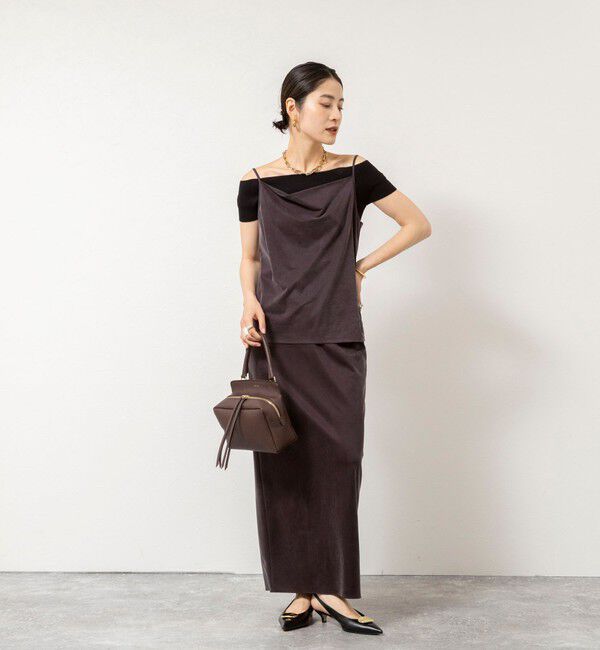 NOLLEY'S sophi「【BECシリーズ】ウォッシャブルキュプラサテンジャージーキャミ」|Tシャツ・カットソー|