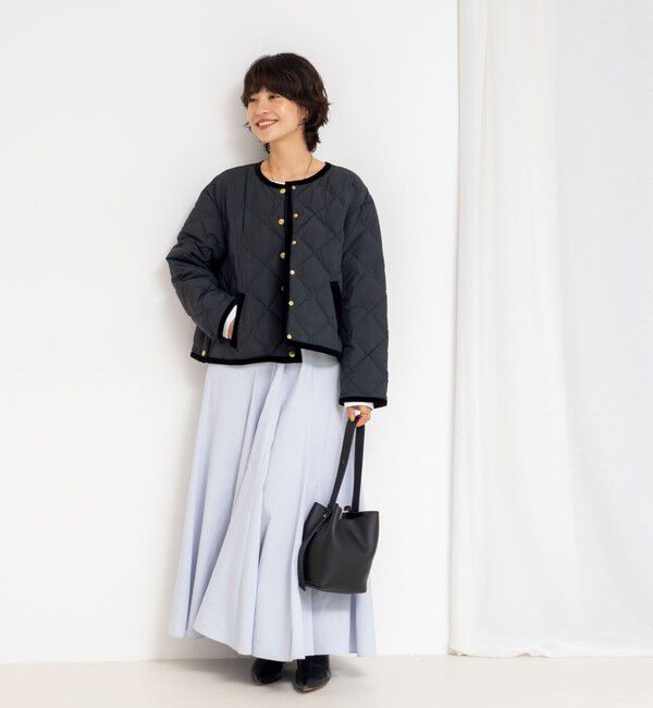 NOLLEY'S「【TAION&times;LIMONTA】別注ベロアパイピングショートダウン」|ダウン|