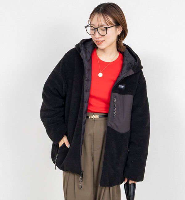 NOLLEY'S「【WEB＆一部店舗限定色アイテム】【TAION/タイオン】ボア&times;ダウンフーミドル丈ダウン(リバーシブル)」|ダウン|