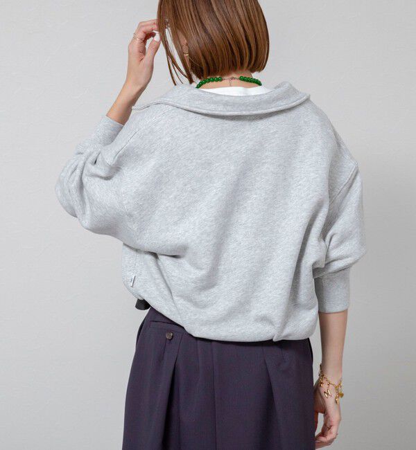 MAQWEL「【MAQWEL/マクウェル】ウォッシャブルスタンドネックスウェット」|Tシャツ・カットソー|