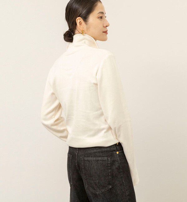 MAQWEL「【MAQWEL/マクウェル】COTTON RIB ハーフジッププルオーバー」|Tシャツ・カットソー|