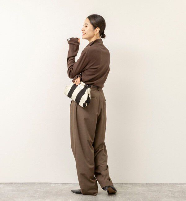 MAQWEL「【MAQWEL/マクウェル】COTTON RIB ハーフジッププルオーバー」|Tシャツ・カットソー|