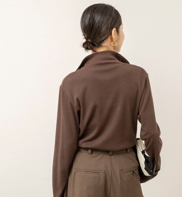 MAQWEL「【MAQWEL/マクウェル】COTTON RIB ハーフジッププルオーバー」|Tシャツ・カットソー|