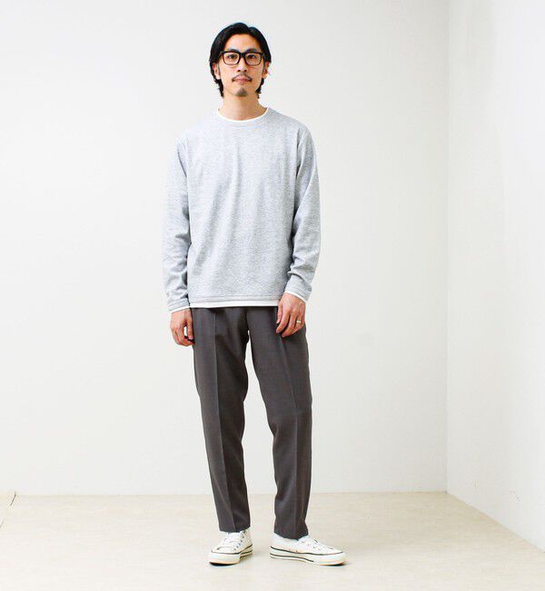 GLOSTER「【セットアップ対応】リネンタッチドビーイージーパンツ」|チノ|