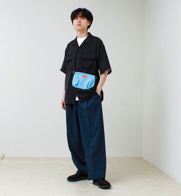 GLOSTER「【UNIVERSAL OVERALL】Summer knit sacoche」|ショルダー・メッセンジャー|