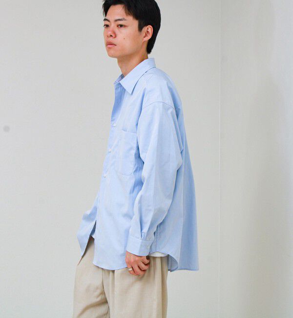 GLOSTER「【上品なツヤ感と極上の着心地】supima cotton/スーピマコットン ロングスリーブシャツ」|シャツ・ブラウス|