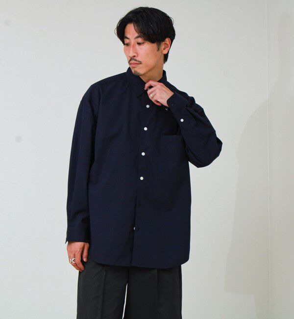 GLOSTER「【上品なツヤ感と極上の着心地】supima cotton/スーピマコットン ロングスリーブシャツ」|シャツ・ブラウス|