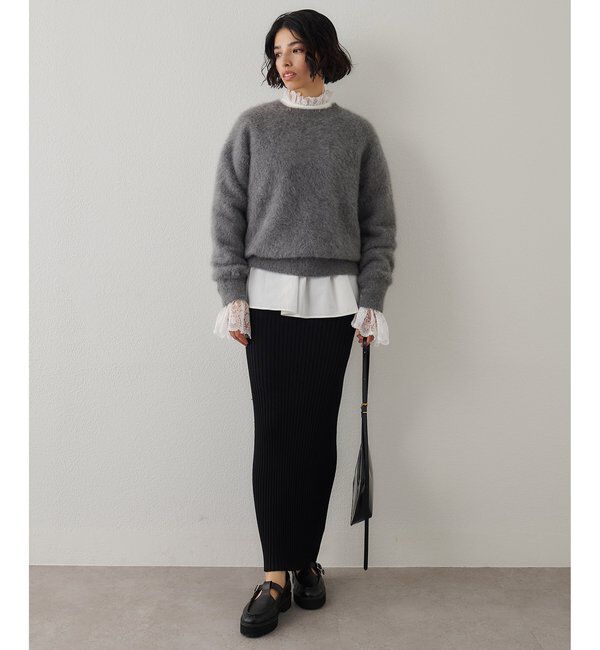  「〈WEB限定〉ファークルーネックプルオーバー」|ニット・セーター|