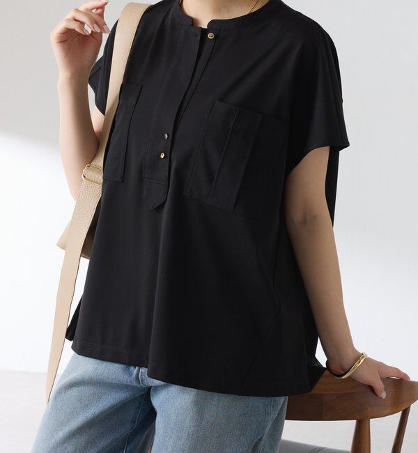  「【さらりとした着心地】ポケットデザインカットソー」|Tシャツ・カットソー|