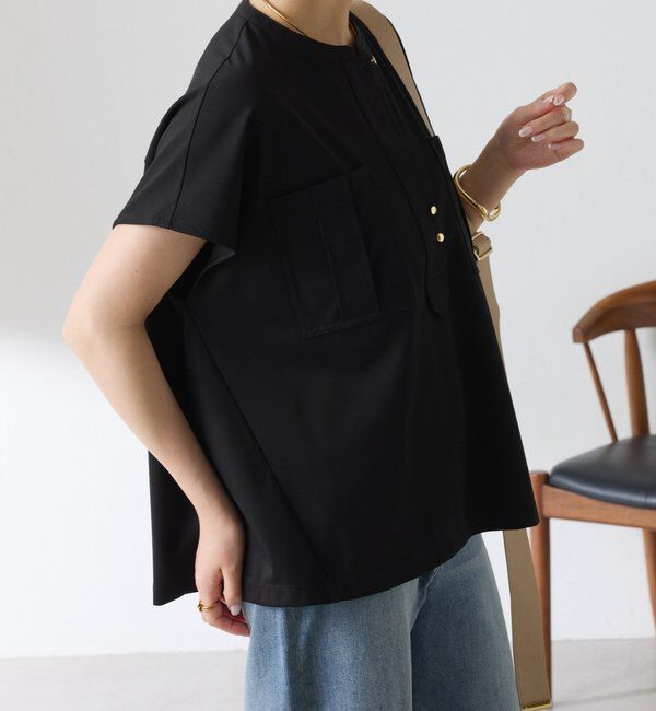 「【さらりとした着心地】ポケットデザインカットソー」|Tシャツ・カットソー|