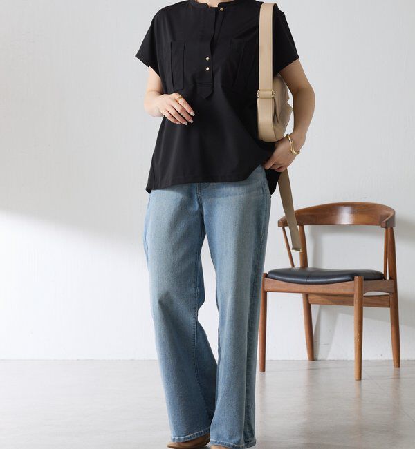  「【さらりとした着心地】ポケットデザインカットソー」|Tシャツ・カットソー|