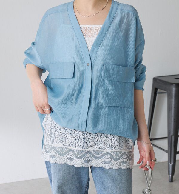  「【ロングシーズン着られる/丈調整可能◎】ヴィンテージライクオーバーシャツ」|シャツ・ブラウス|