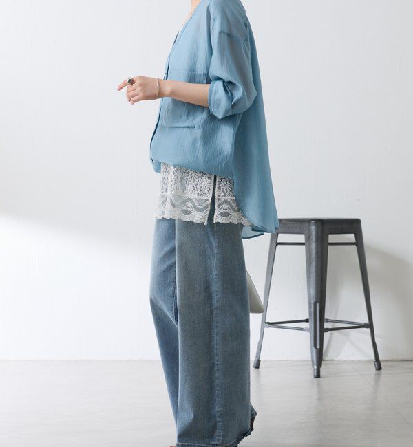  「【ロングシーズン着られる/丈調整可能◎】ヴィンテージライクオーバーシャツ」|シャツ・ブラウス|