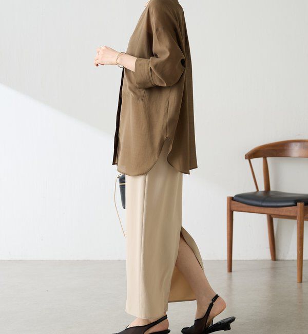  「【ロングシーズン着られる/丈調整可能◎】ヴィンテージライクオーバーシャツ」|シャツ・ブラウス|