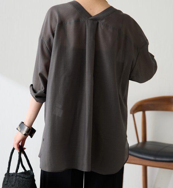  「【ロングシーズン着られる/丈調整可能◎】ヴィンテージライクオーバーシャツ」|シャツ・ブラウス|
