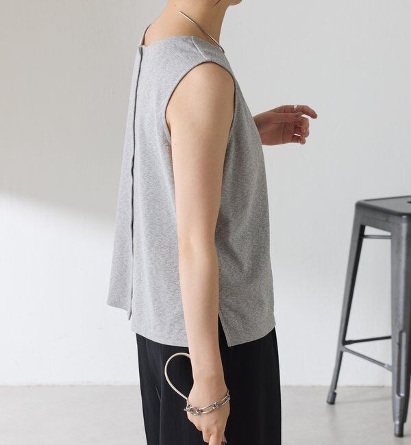 「リネンライクカットタンクトップ」|Tシャツ・カットソー|