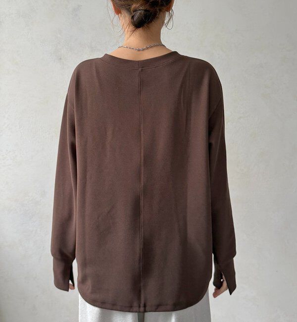  「カットジョーゼットロゴドロストプルオーバー」|シャツ・ブラウス|