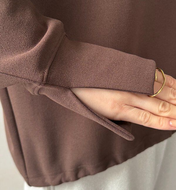  「カットジョーゼットロゴドロストプルオーバー」|シャツ・ブラウス|