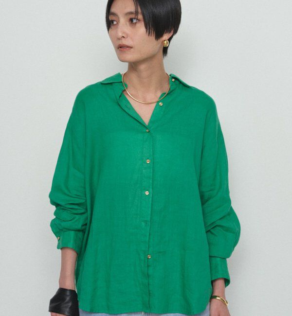  「《累計販売2万枚/名品アイテム》リネンバックタイシャツ」|シャツ・ブラウス|