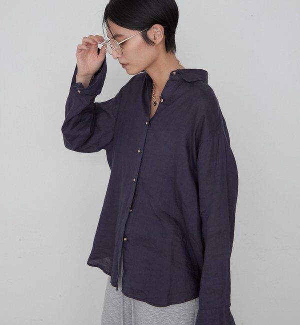  「《累計販売2万枚/名品アイテム》リネンバックタイシャツ」|シャツ・ブラウス|