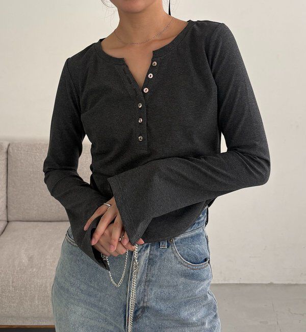  「キーネックヘンリーT」|Tシャツ・カットソー|
