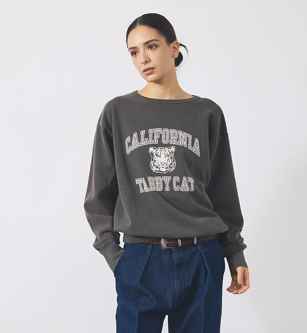 ABAHOUSE「【MIXTA/ミクスタ】TABBY CAT CREW NECK SWEAT /M」|スウェット・ジャージ|