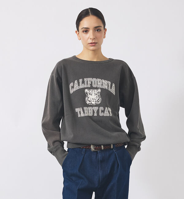 ABAHOUSE「【MIXTA/ミクスタ】TABBY CAT CREW NECK SWEAT /M」|スウェット・ジャージ|