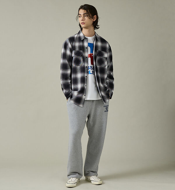 ABAHOUSE「【Dickies / ディッキーズ】オーバーサイズ ネルオンブレチェック ワーク」|シャツ・ブラウス|