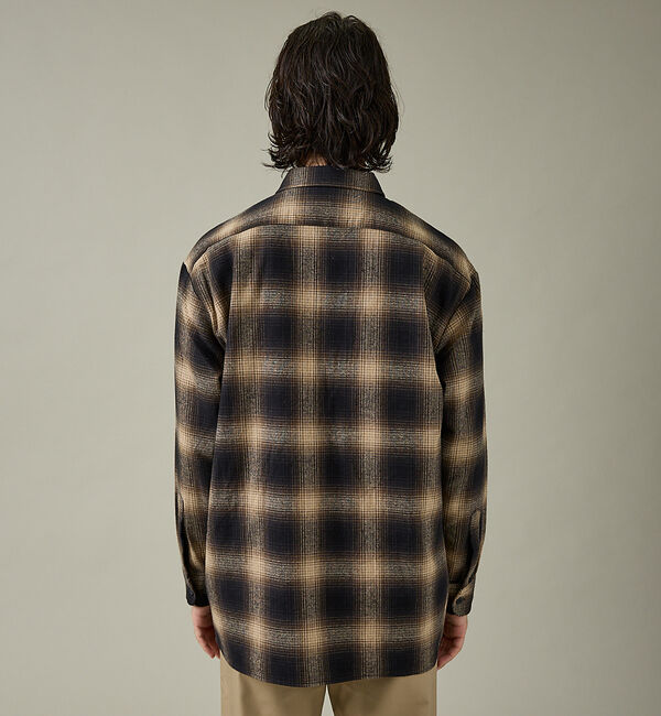 ABAHOUSE「【Dickies / ディッキーズ】オーバーサイズ ネルオンブレチェック ワーク」|シャツ・ブラウス|